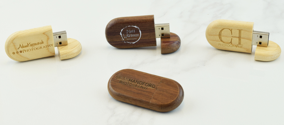 Wooden Pebble USB Memory Stick