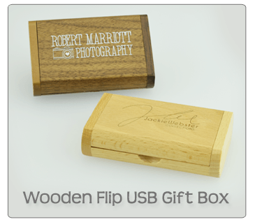 Wooden Slide USB Gift Box