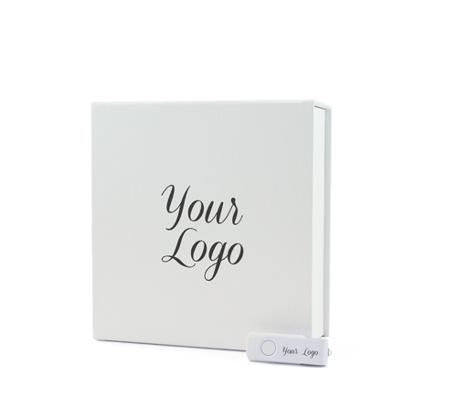 Large White-Magnetic-Photo-Prints Gift Box White Twister Duo