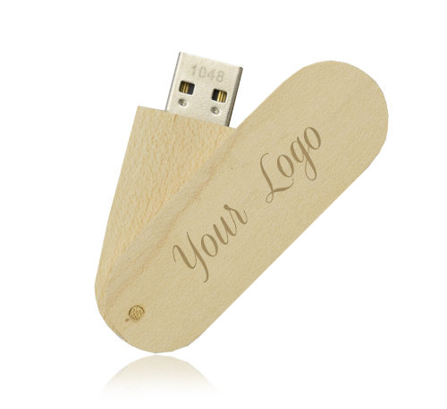 Wooden Twister USB Drive