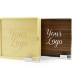 Wooden Photo Prints Gift Box Crystal