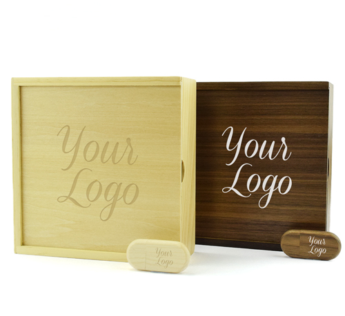 Wooden Photo Prints Gift Box Wooden Pebble