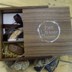 Dark pebble and dark photobox