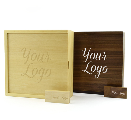 Wooden Photo Prints Gift Box Wooden Block