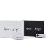 White Black Magnetic Flip Gift Box Twister Duo
