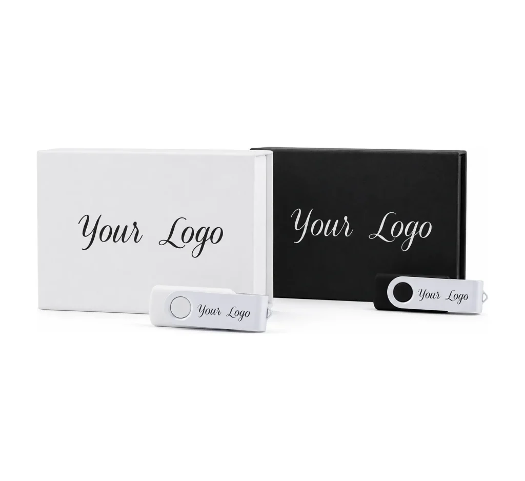 Twister Duo USB 3.0 + Small Magnetic Flip Gift Box personalised with your logo
